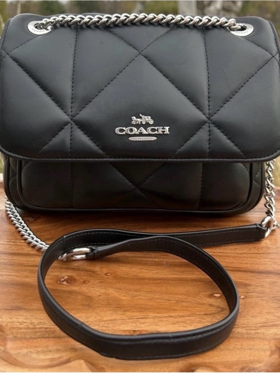 Coach Handbags - Coach klare crossbody 25 black quilted leather bag